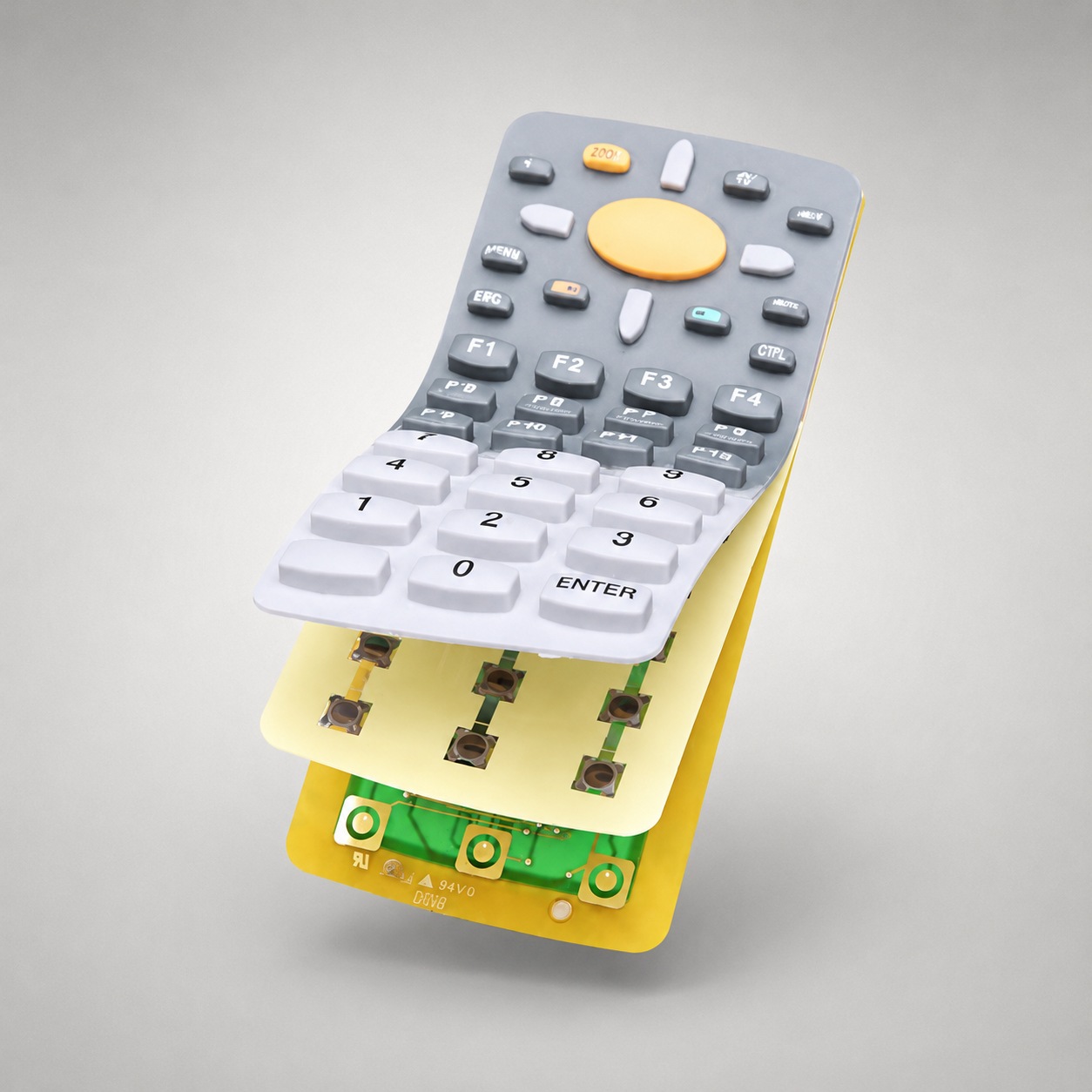 Serie E – teclados de caucho de silicona